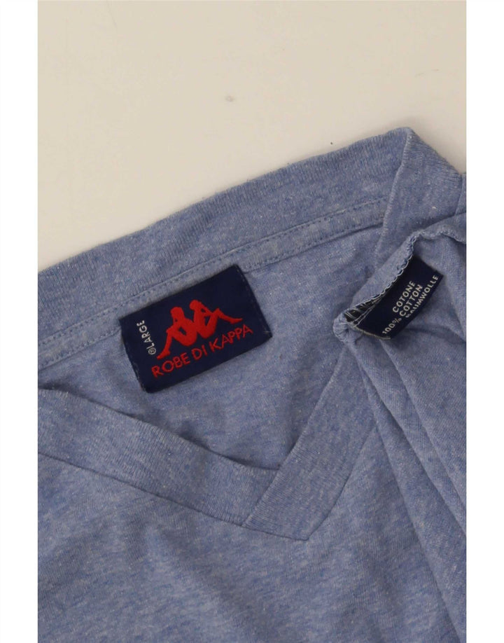 T-shirt uomo Kappa Top Large Blu in cotone