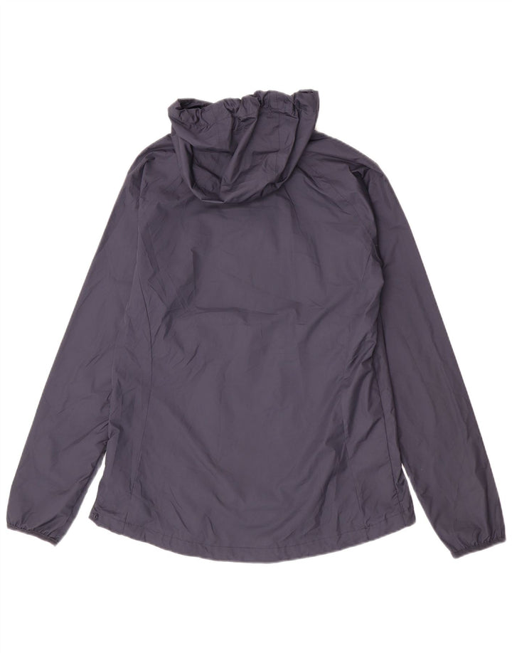 Giacca antipioggia da donna con cappuccio Helly Hansen UK 14 medio blu navy