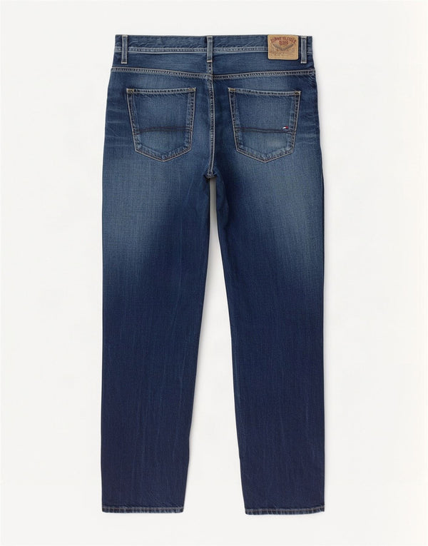 Tommy Hilfiger Uomo Ryder Regular Fit Jeans dritti W30 L32 Cotone Blu