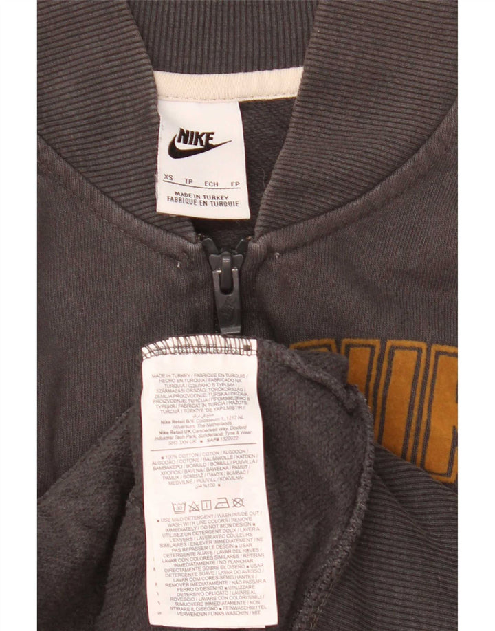 Giacca da ginnastica grafica da uomo Nike XS in cotone color block grigio