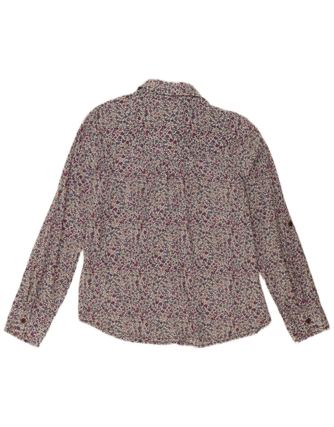 Camicia da donna Marks & Spencer UK 12 Cotone floreale multicolore medio