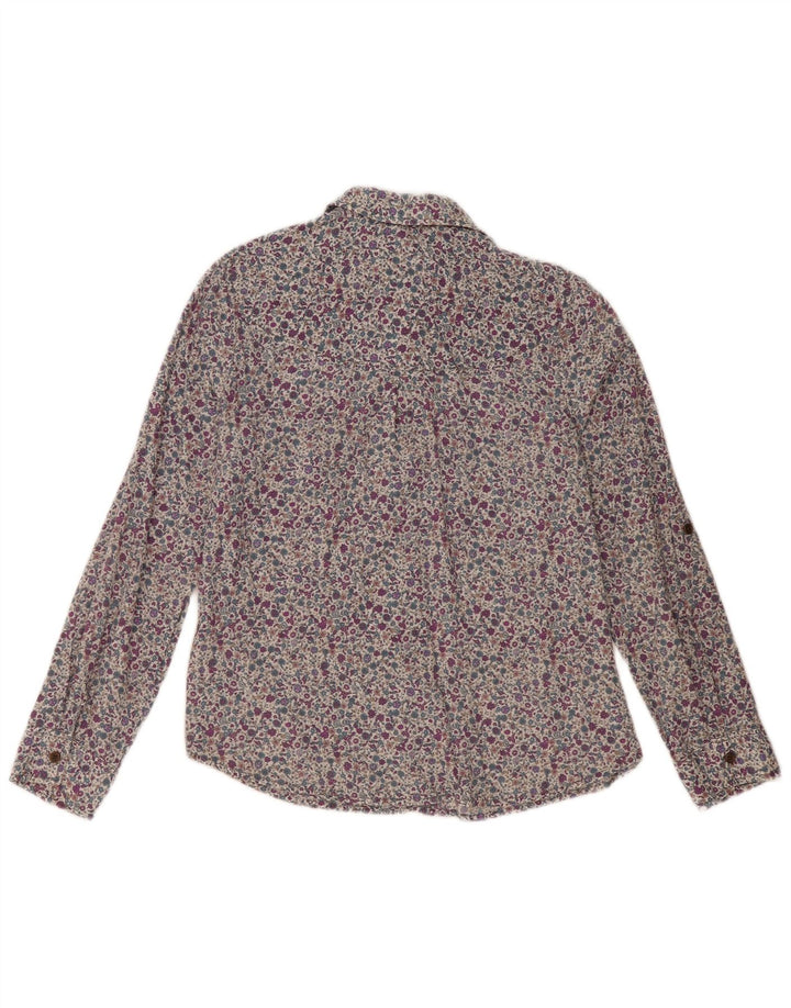 Camicia da donna Marks & Spencer UK 12 Cotone floreale multicolore medio