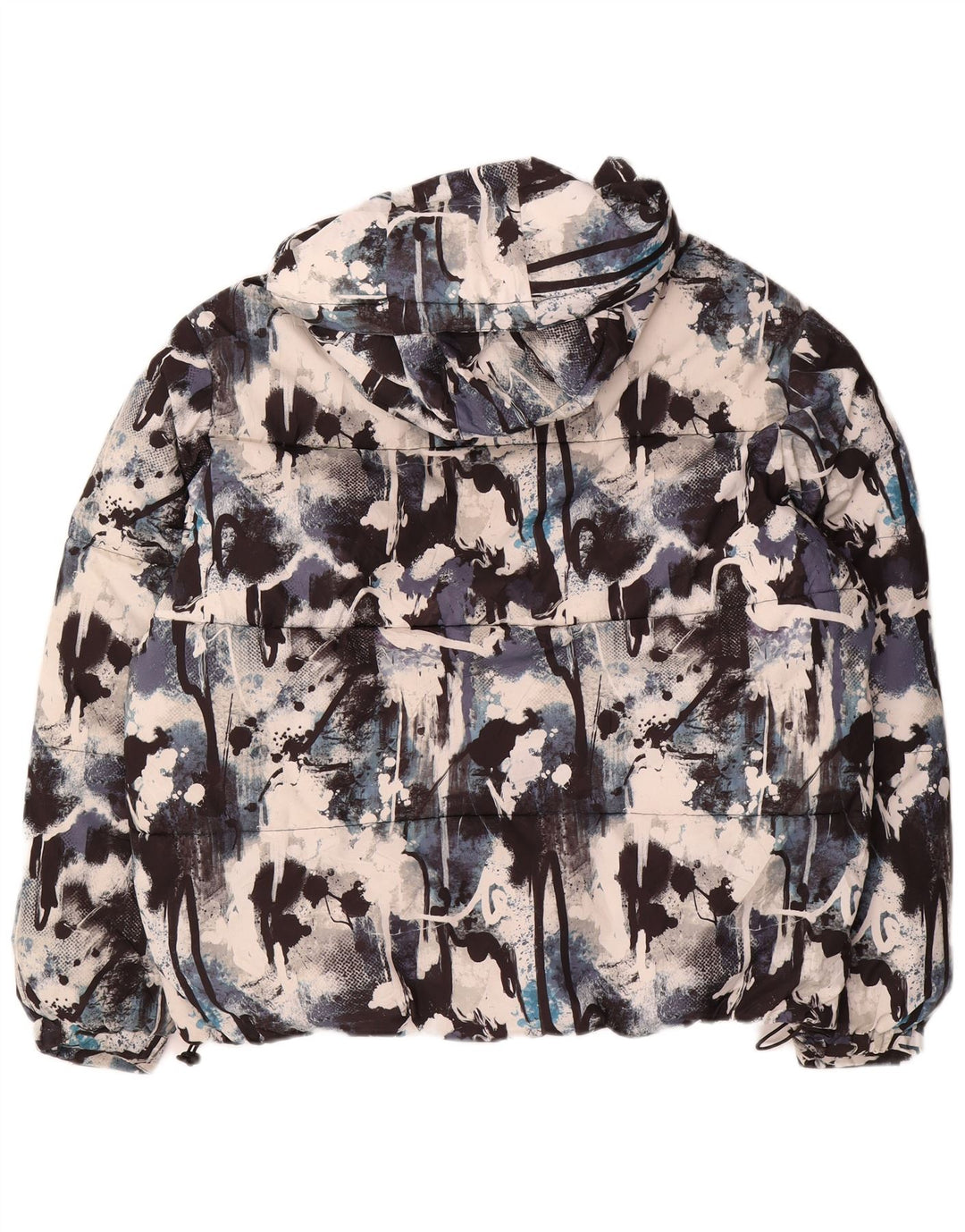 Giacca imbottita con cappuccio da uomo Zara UK 38 mimetica media multicolore