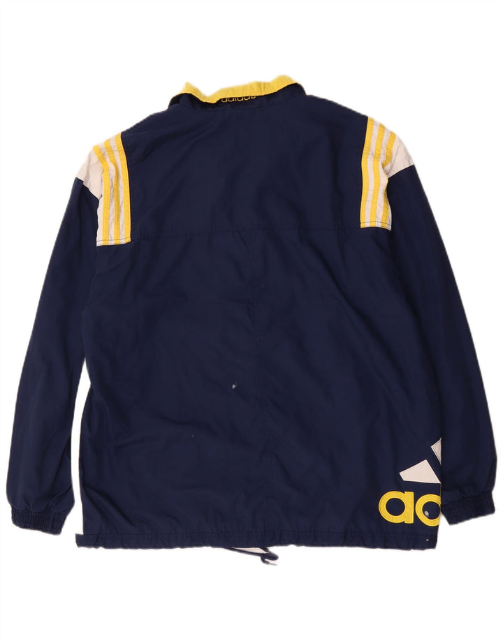 Giacca da tuta da uomo Adidas UK 40/42 Medium Blu Navy Colourblock