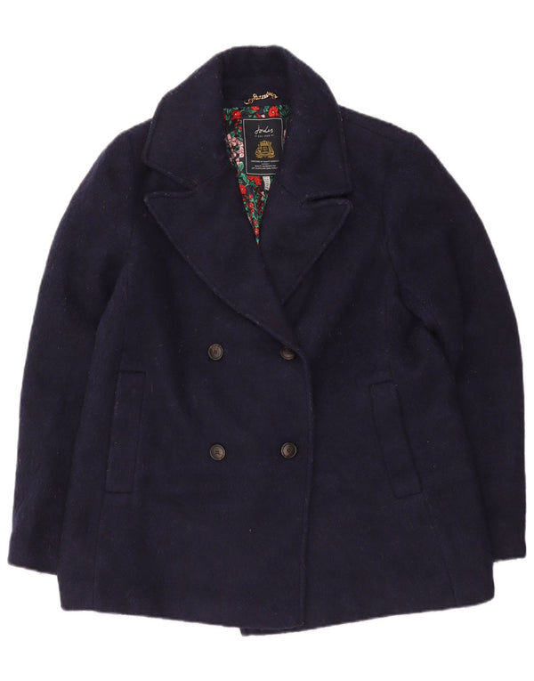 Cappotto da marinaio da donna Joules UK 12 poliestere medio blu navy