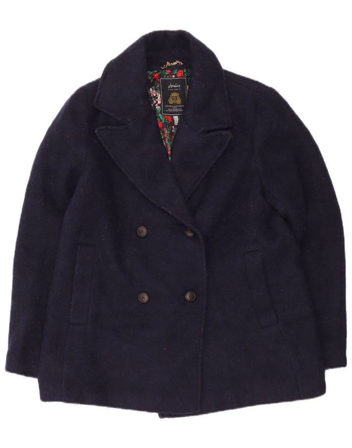 Cappotto da marinaio da donna Joules UK 12 poliestere medio blu navy