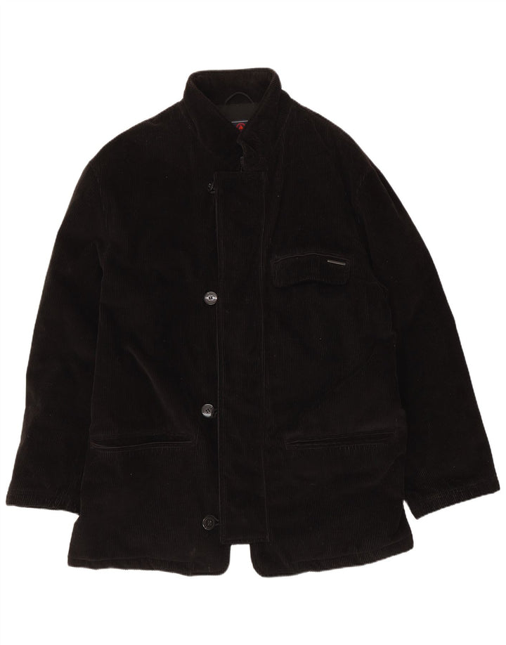 Giacca in velluto a coste vestibilità regolare da uomo Ivy Oxford EU 54 2XL Nera