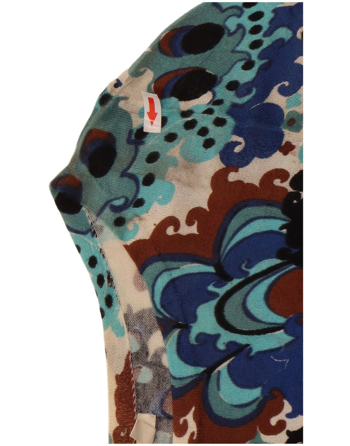J. Crew Maglione da donna con scollo a barca Maglione UK 12 Paisley medio multicolore