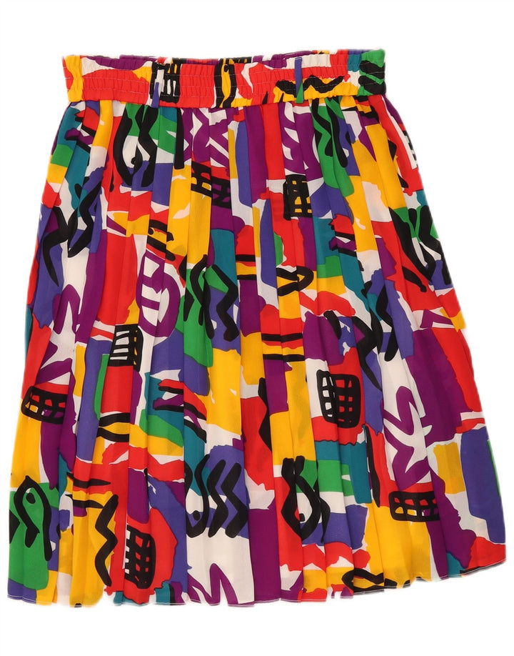 Gonna a pieghe da donna Divina EU 40 media W34 multicolore geometrica