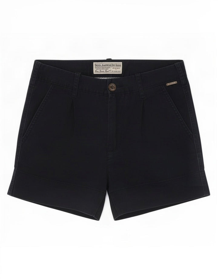 Pantaloncini chino da donna Diesel W26 piccoli in cotone blu navy