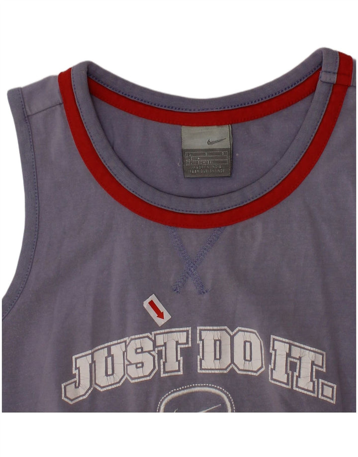 Canotta grafica NIKE da ragazzo 12-13 anni, grande, blu navy