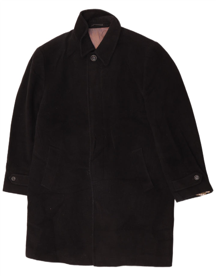 Cappotto da uomo Marks & Spencer UK 41/43 grande lana nera