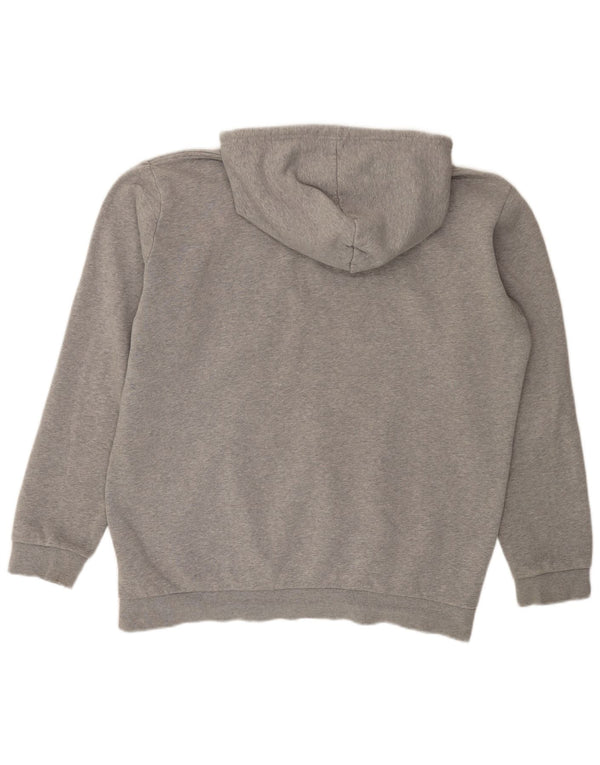 Felpa con cappuccio da uomo ADIDAS XL in cotone grigio