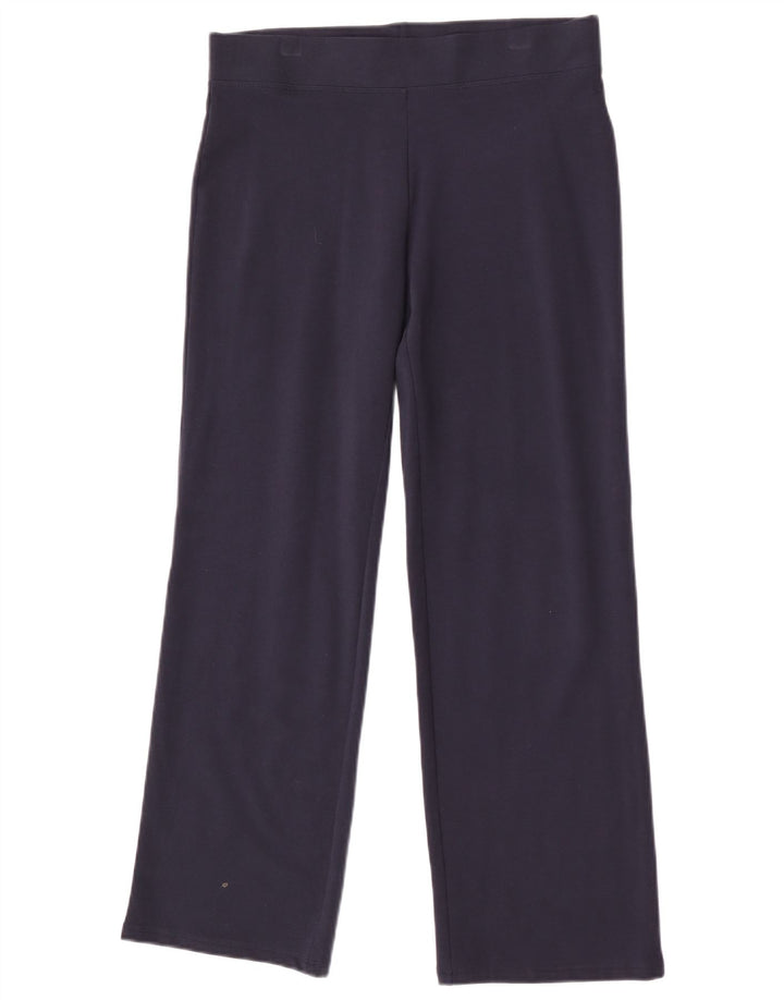 Pantaloni da tuta da donna Marks & Spencer UK 12 cotone blu navy medio