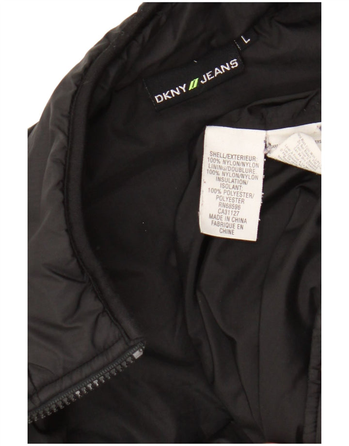 Gilet imbottito per ragazzi Dkny 11-12 anni grande in nylon nero