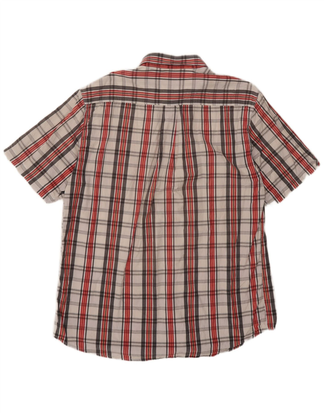 Camicia a maniche corte da uomo Invicta 2XL a quadri rossi