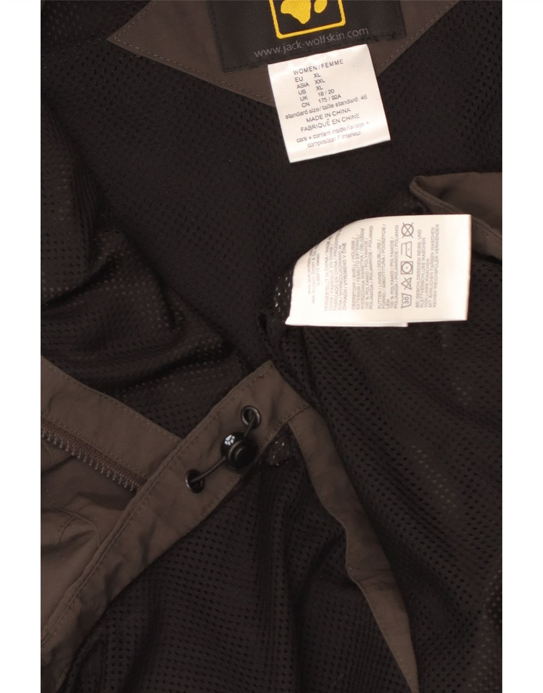 JACK WOLFSKIN Giacca da tuta senza maniche da donna UK 18/20 XL Grigio