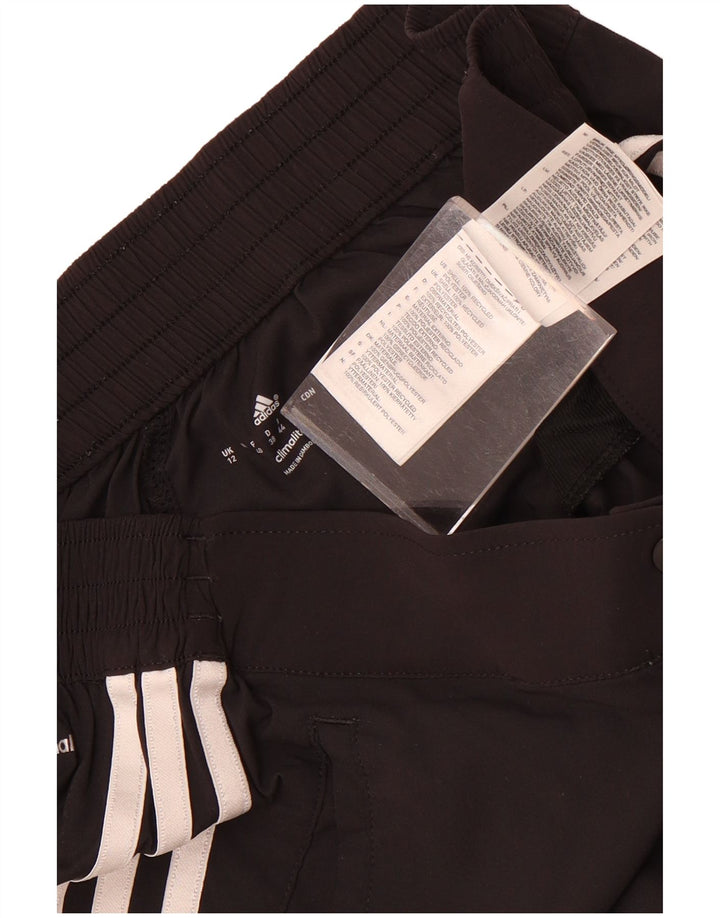 Pantaloni da tuta Adidas Climalite da donna UK 12 Medium Nero Poliestere