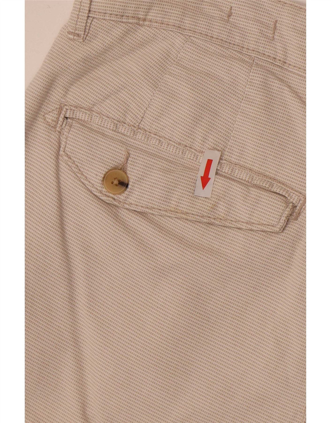 Pantaloncini chino Zara da uomo Sunset EU 40 medi W31 a quadri bianco sporco
