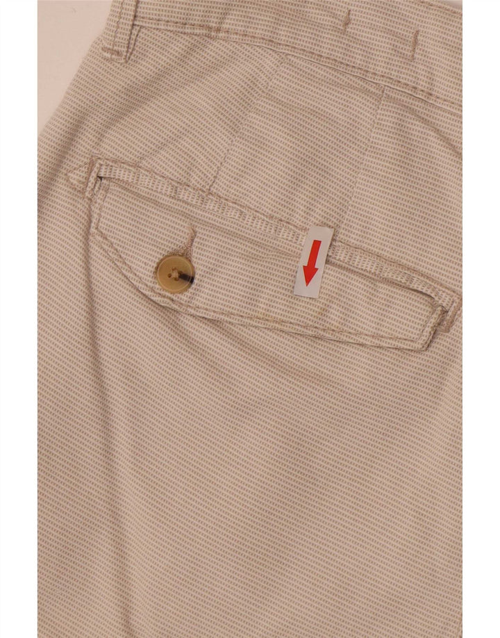 Pantaloncini chino Zara da uomo Sunset EU 40 medi W31 a quadri bianco sporco