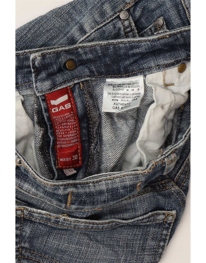 Jeans dritti da donna Gas W30 L30 cotone blu