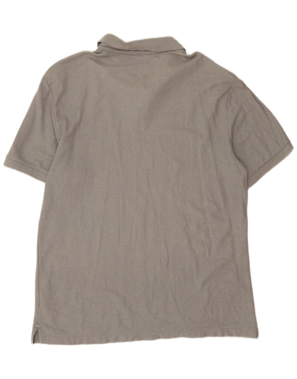 Polo slim fit da uomo Tommy Hilfiger 2XL in cotone grigio
