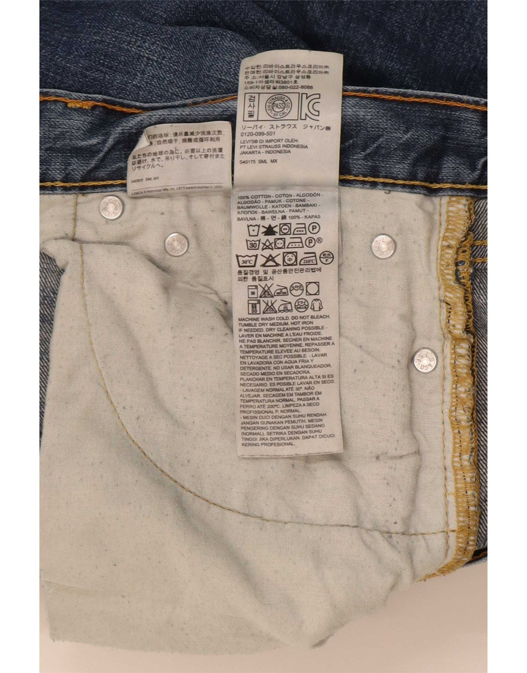 Levi's Uomo 514 Jeans dritti W32 L32 Cotone Blu