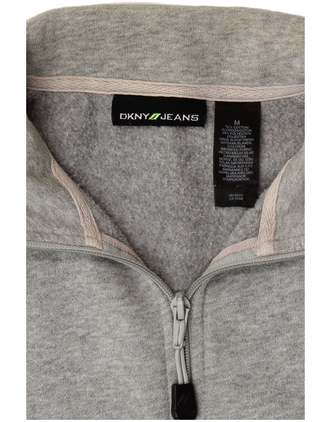 Giacca da ginnastica grafica da uomo Dkny in cotone grigio medio