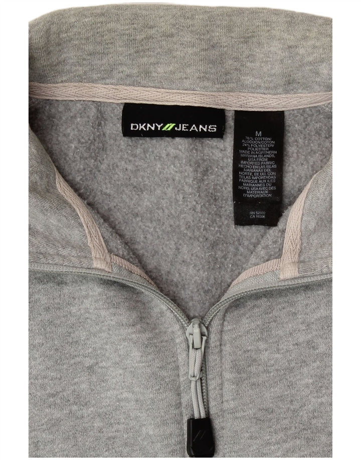 Giacca da ginnastica grafica da uomo Dkny in cotone grigio medio