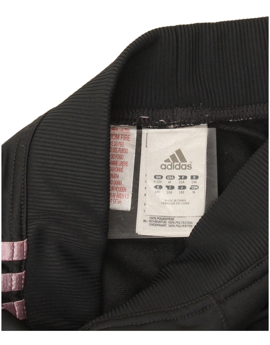 Pantaloni Tuta Adidas Bambina 9-10 Anni Poliestere Grigio