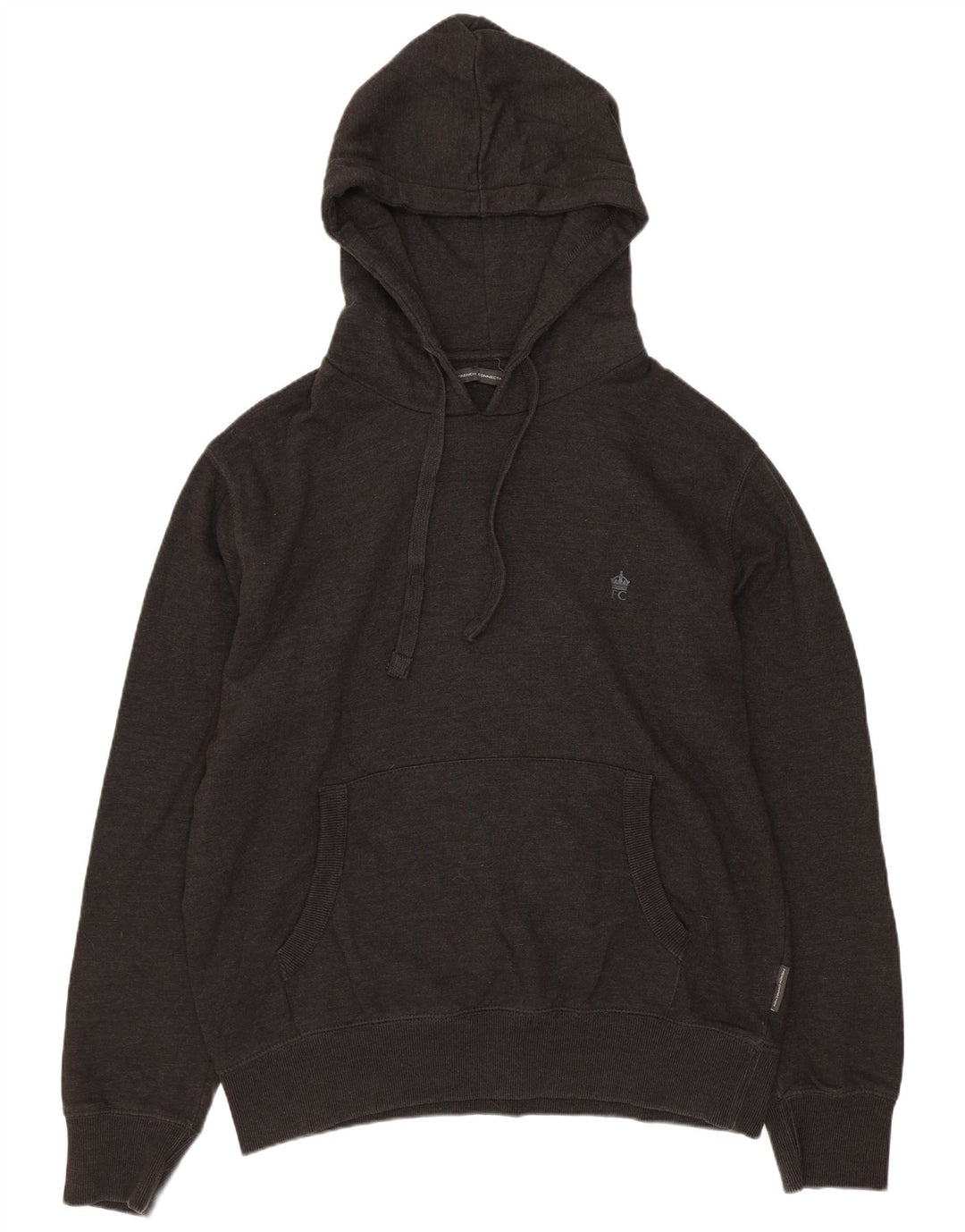 Maglione con cappuccio da uomo French Connection grande cotone grigio