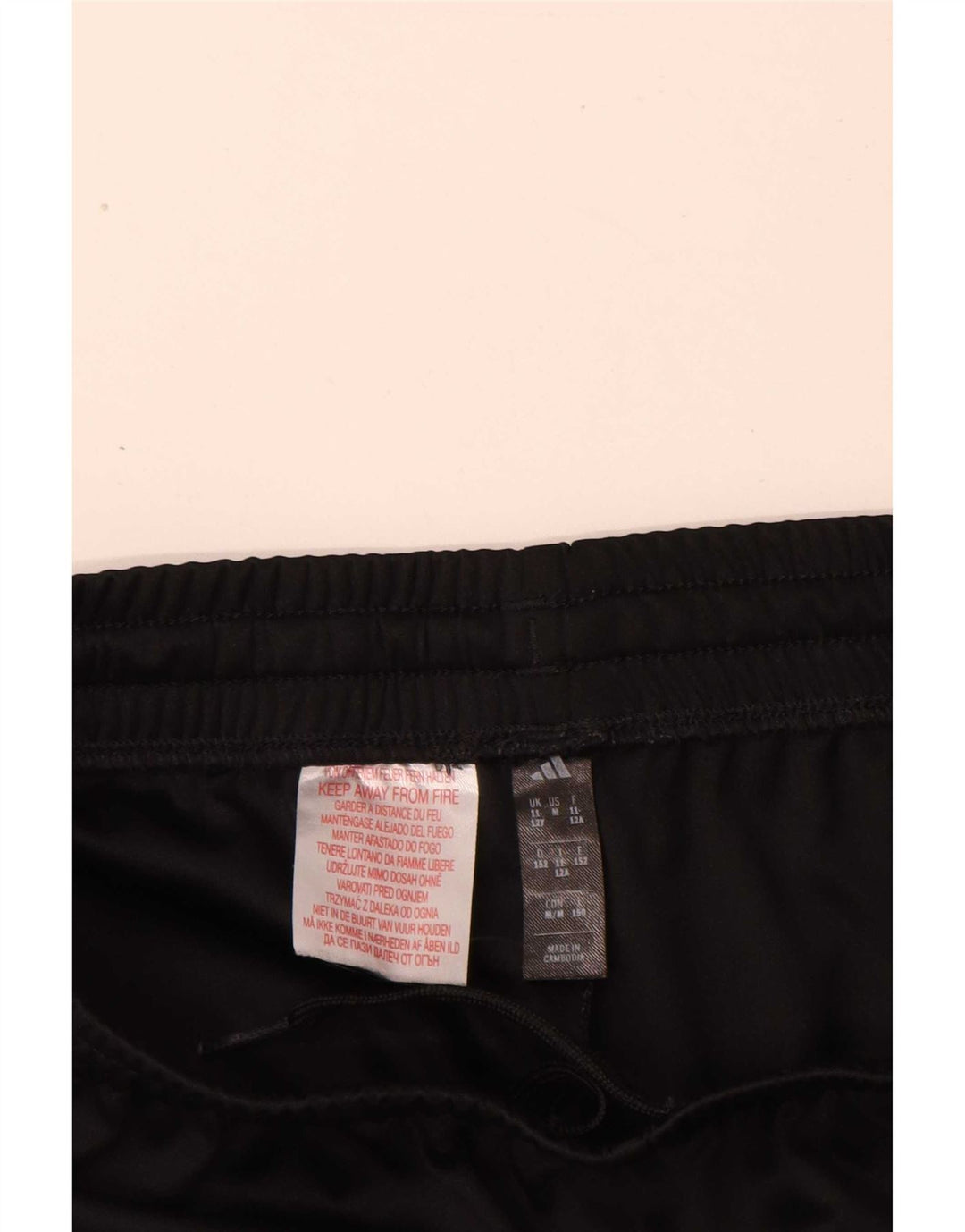 Pantaloncini sportivi Adidas Climacool da ragazzo 11-12 anni in poliestere nero
