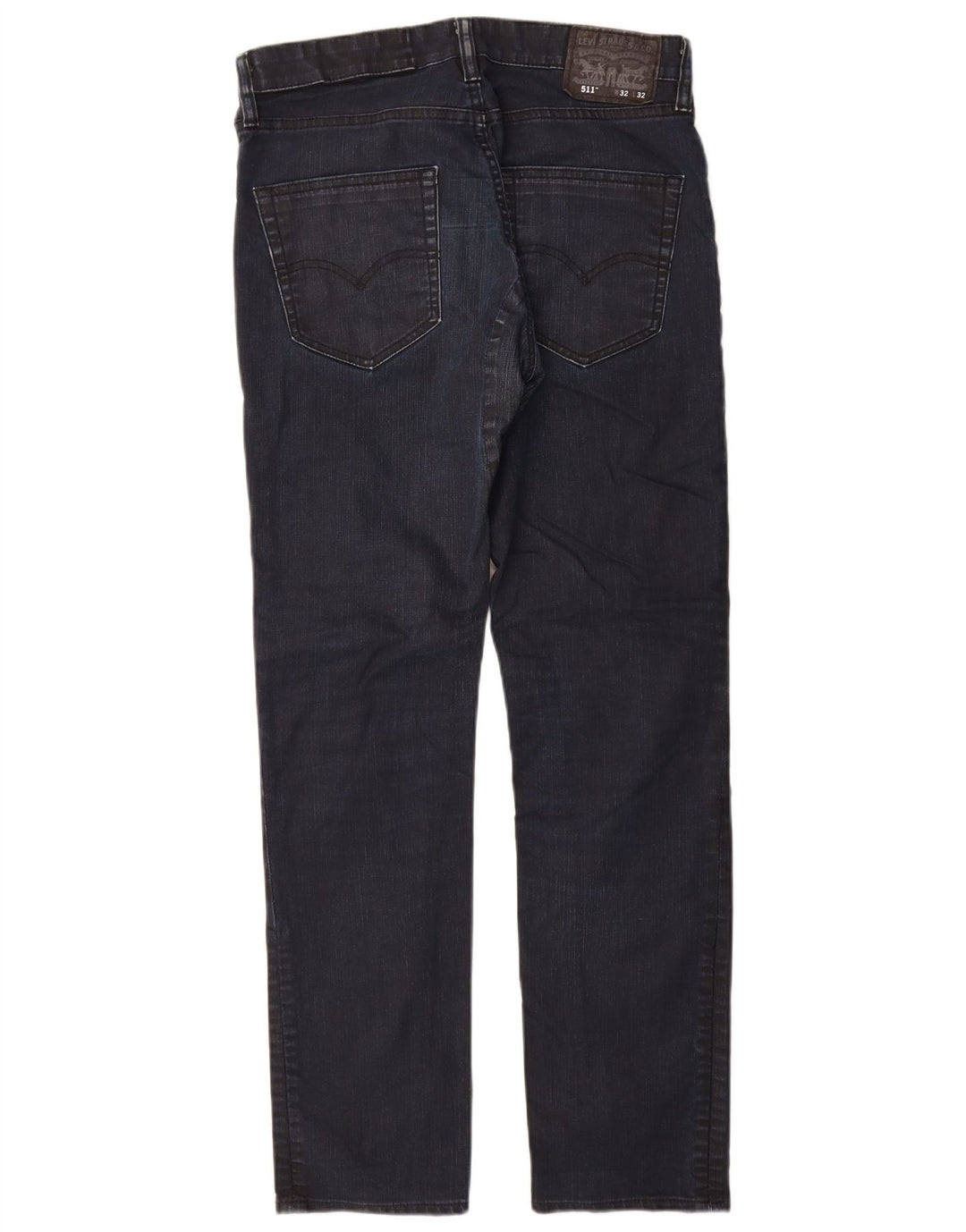 Levi's Uomo 511 Slim Jeans W32 L32 Cotone Blu Navy