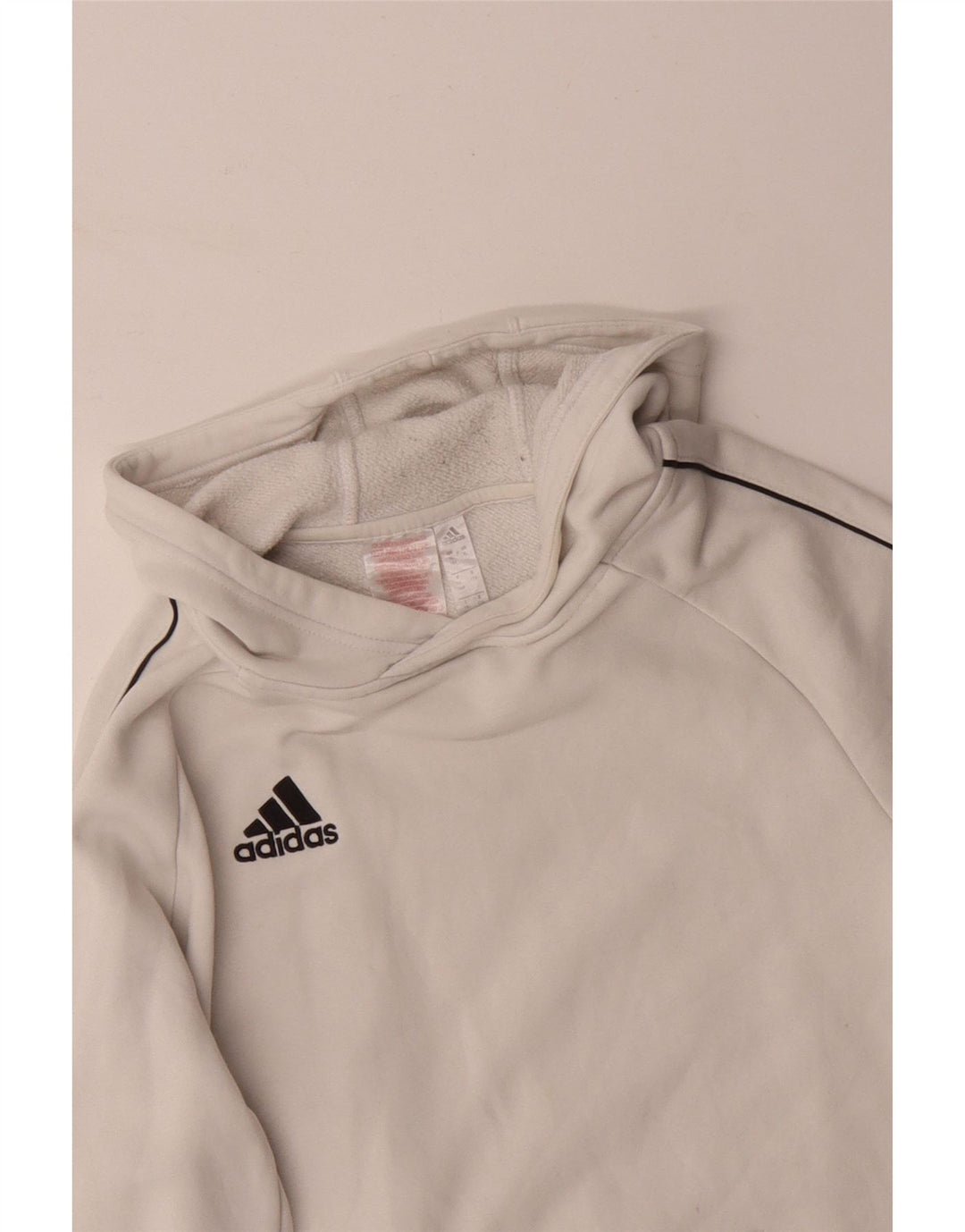 Felpa con cappuccio ADIDAS per ragazzi 15-16 anni in cotone bianco