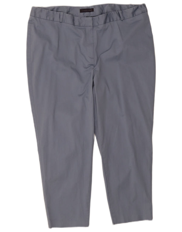 Pantaloni cropped slim fit da donna Marks & Spencer UK 22 3XL W40 L25 Blu