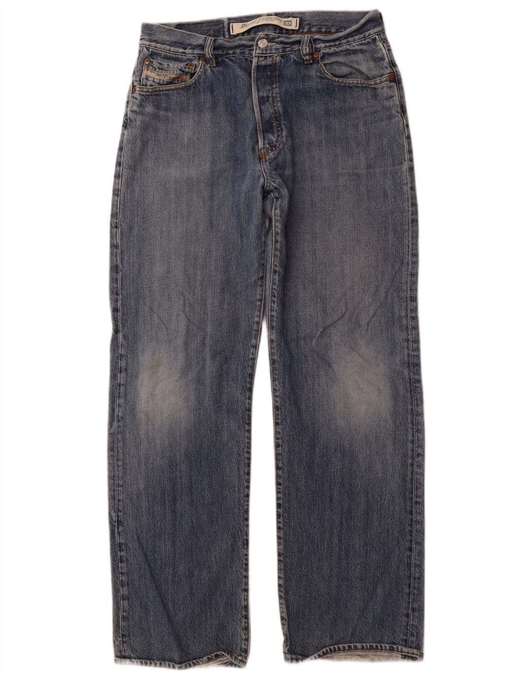 Jeans dritti da uomo DIESEL W34 L31 cotone blu