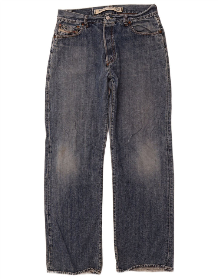 Jeans dritti da uomo DIESEL W34 L31 cotone blu