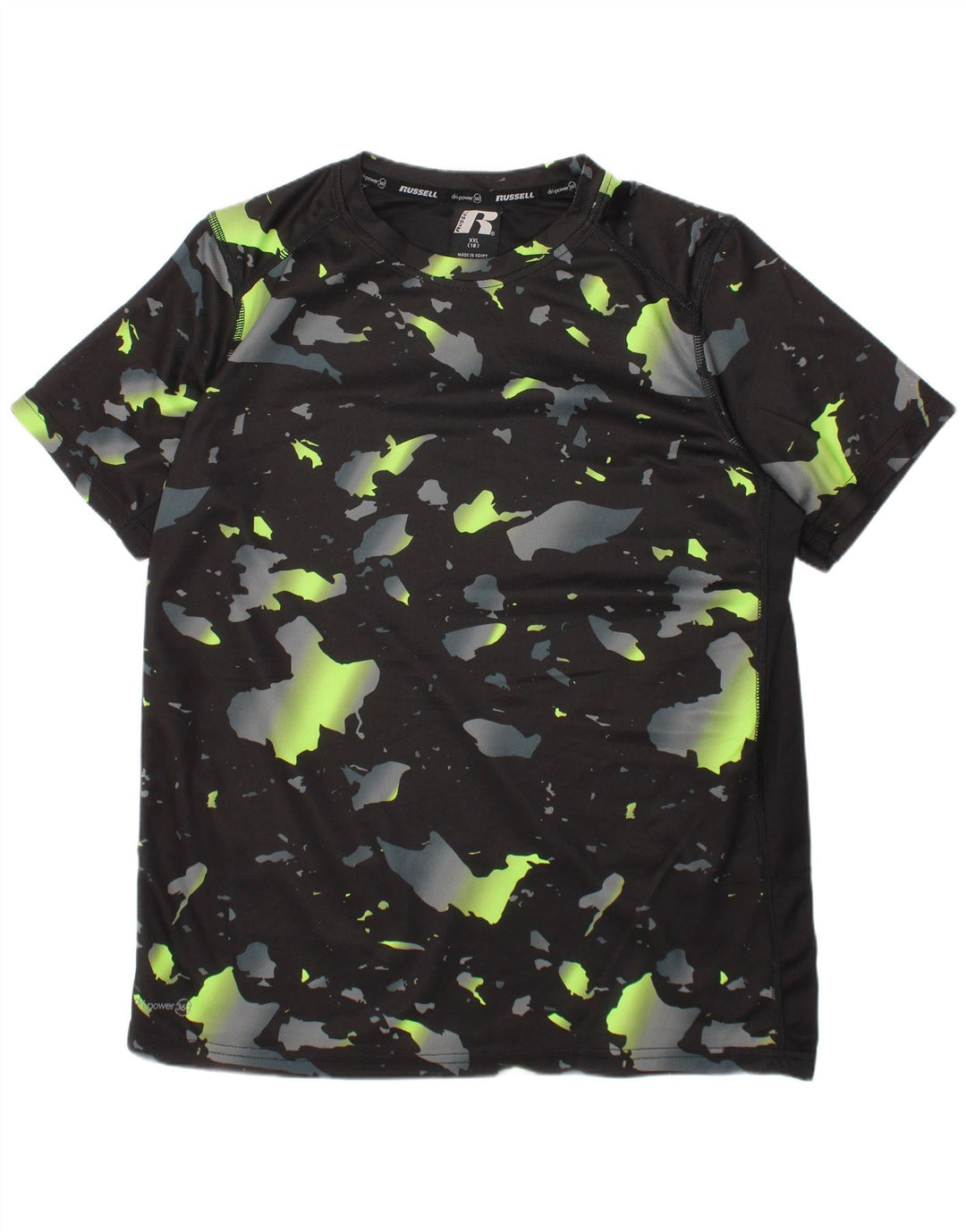 Maglietta da ragazzo Dri-Power RUSSELL ATHLETIC 15-16 anni 2XL Nera