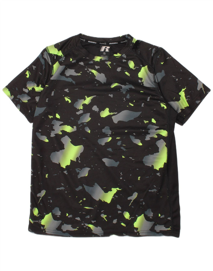 Maglietta da ragazzo Dri-Power RUSSELL ATHLETIC 15-16 anni 2XL Nera