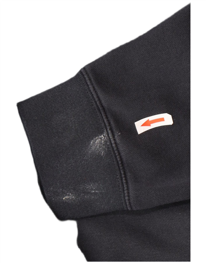 Felpa con cappuccio da uomo Nike, cotone medio blu navy