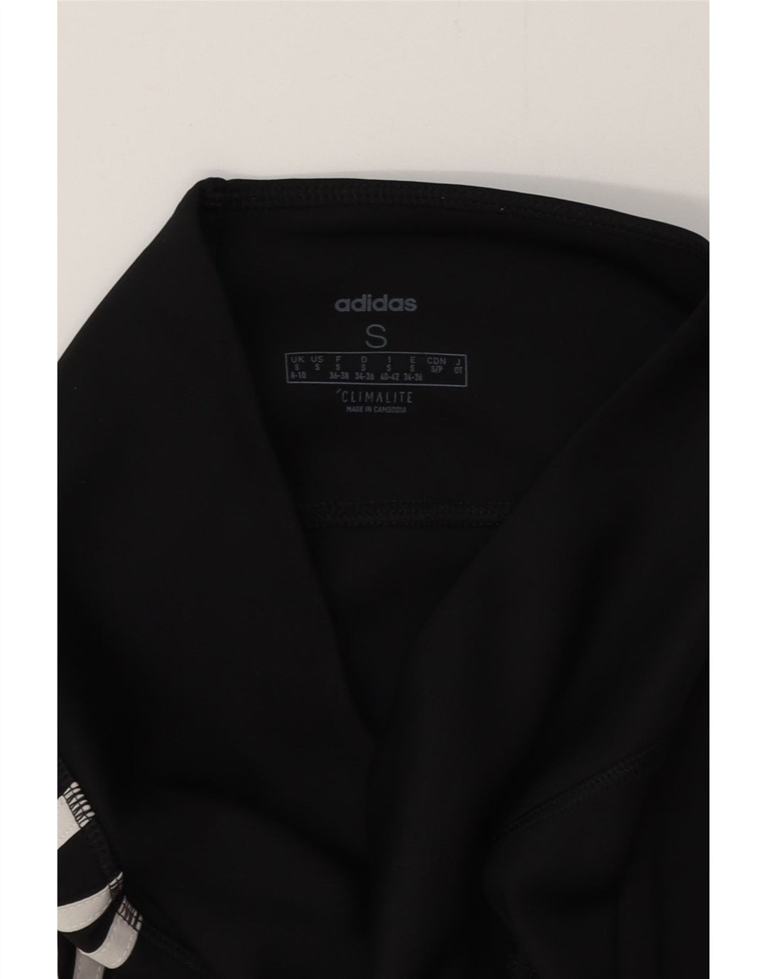 Leggings ADIDAS Climalite Capri da donna UK 8/10 piccoli neri