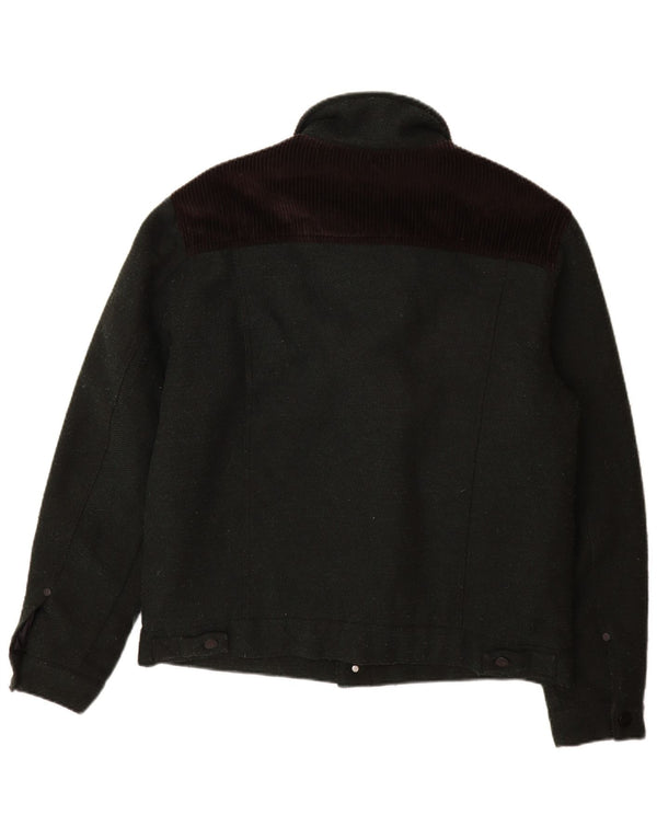 Giacca utility da uomo Wrangler UK 40 Large Verde Colourblock Poliestere