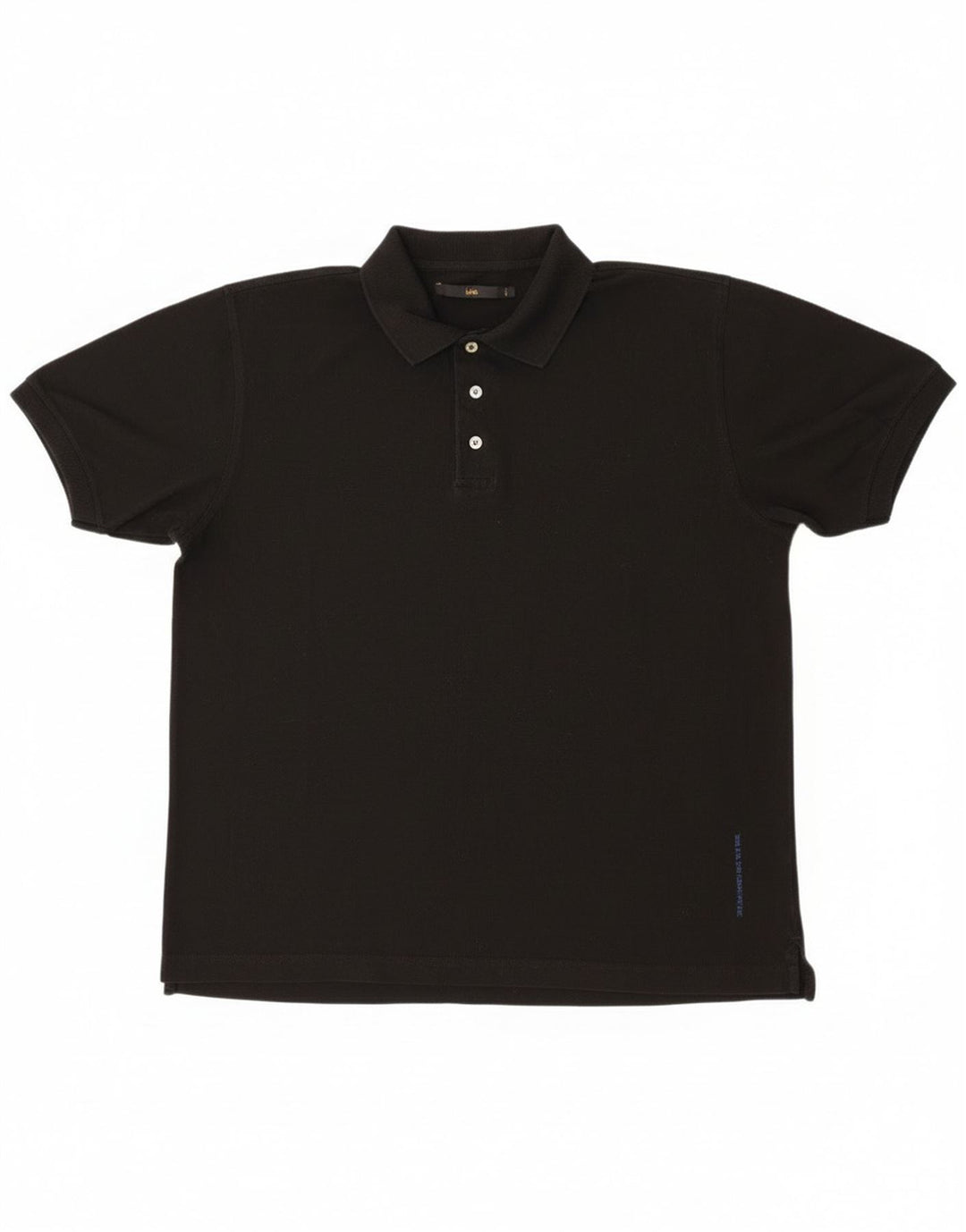 Polo da uomo Lee 2XL in cotone nero