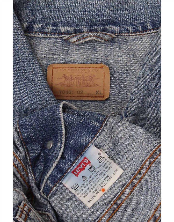 Giacca di jeans Levi's per ragazzi 10-11 anni XL in cotone blu
