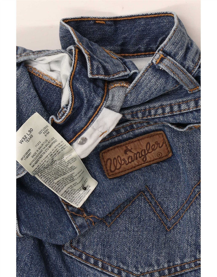 Jeans dritti da uomo Wrangler Texas W32 L30 cotone blu