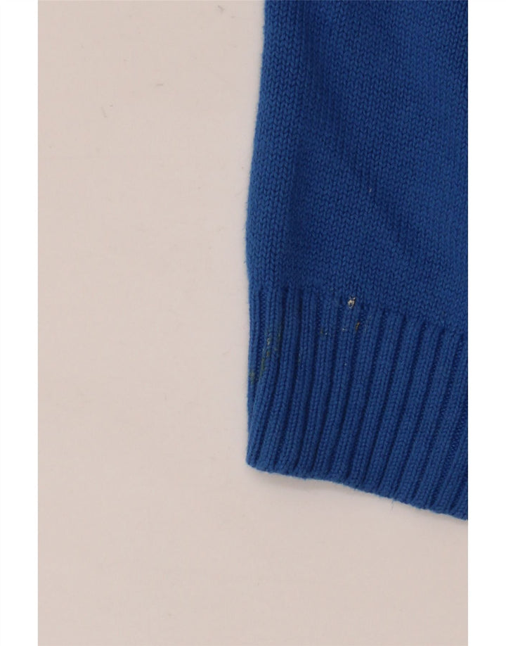 Maglione da uomo con scollo a V blu Harbour Marks & Spencer 2XL cotone blu