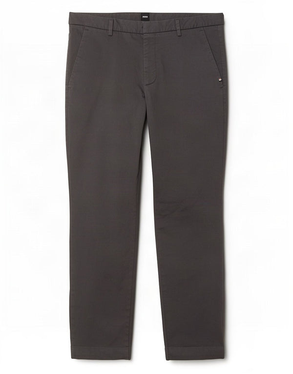 Hugo Boss Mens Slim Chino Trousers EU 50 Large W34 L29 Grey Cotton