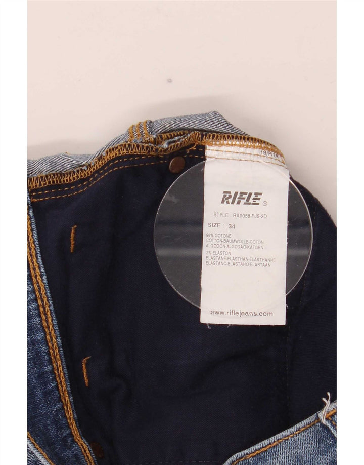 Jeans dritti da uomo Rifle W32 L30 in cotone blu