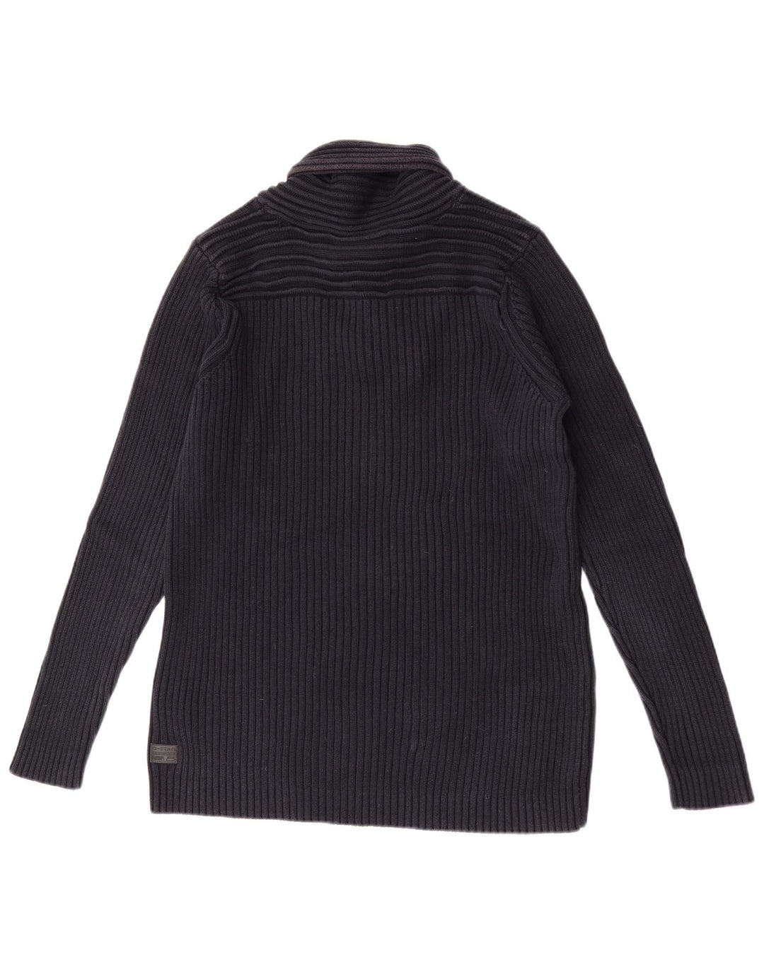Maglione da uomo G-Star con collo a bottoni XL in cotone blu navy