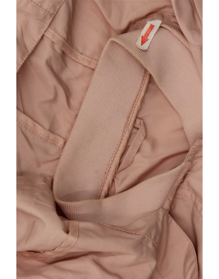 Giacca antipioggia con cappuccio da donna Zara UK 14 poliestere rosa medio